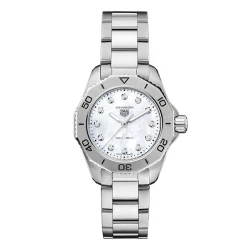 TAG Heuer Ladies Aquaracer Professional 200 Mother-of-Pearl Diamond Dial Bracelet Watch - 30mm
