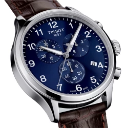 Tissot Chrono XL Classic Right Facing View of Blue Dial