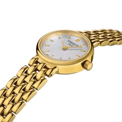 Tissot Lovely 19.5mm Yellow Gold PVD angled view