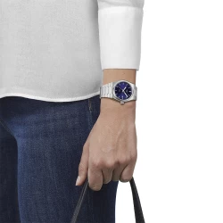 Tissot PRX 35mm Blue Dial on wrist