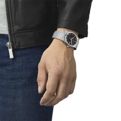 Tissot PRX 40mm Quartz Black Dial on Wrist