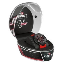 Tissot T-Race MotoGP Chronograph 2023 Limited Edition in open MotoGP helmet presentation box