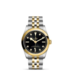 TUDOR Black Bay 31 S&G 31mm Black Dial on a steel and yellow gold bracelet