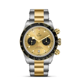 TUDOR Gents Black Bay Chrono S&G Champagne Dial Bracelet Watch - 41mm