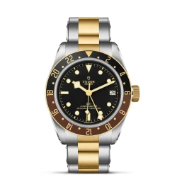 TUDOR Gents Black Bay GMT S&G Black Dial Bracelet Watch - 41mm