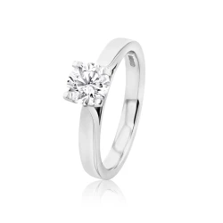 Venus Collection Platinum & Diamond Solitaire Engagement Ring - 0.58ct