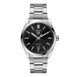 TAG Heuer Gents Automatic Carrera Black Dial Watch - 39mm