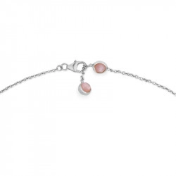Gucci Silver & Pink Mother-of-Pearl Marmont Collection GG Pendant