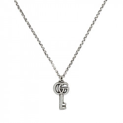 Gucci Aged Silver Marmont Collection GG Key Pendant