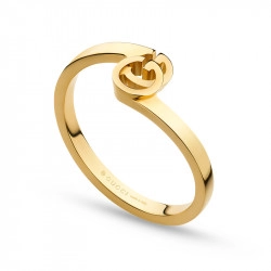 Gucci 18ct Yellow Gold Running G Collection Stacking Ring