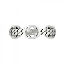 Gucci Silver Interlocking "Chain" Ring - 5.5mm