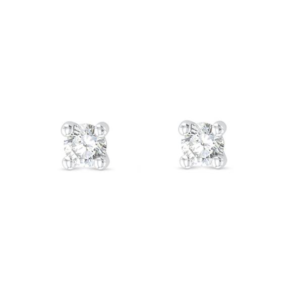 Platinum & Diamond Stud Earrings - 0.30ct