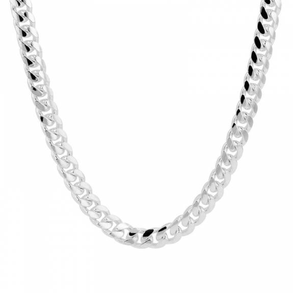 Silver 20" Classic Curb Style Chain