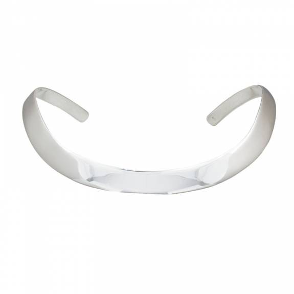 Silver Torc Style Collar - 12mm