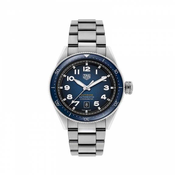 TAG Heuer Gents Autavia Blue Dial Watch - 42mm