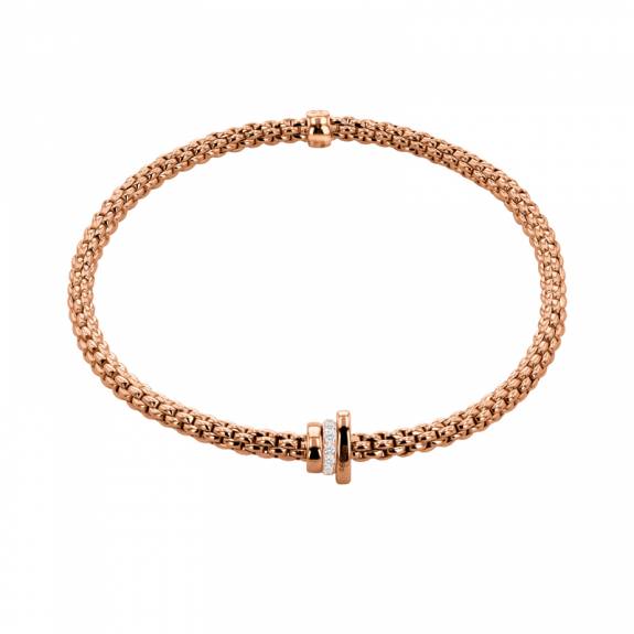 Fope 18ct Rose Gold Flex'it Prima Collection Bracelet					