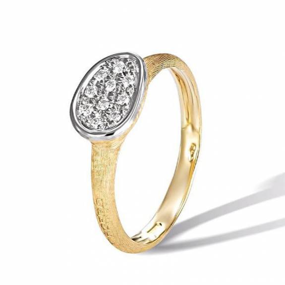 Marco Bicego 18ct Yellow Gold Lunaria Diamond Ring