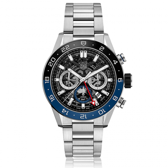 TAG Heuer Gents Automatic Carrera Skeleton Dial Watch - 45mm