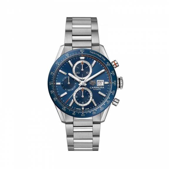 TAG Heuer Gents Carrera Automatic Chronograph Blue Dial Watch
