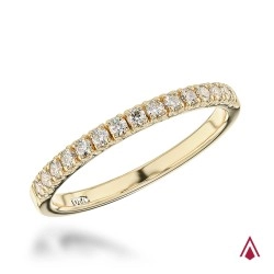 18ct Yellow Gold Skye Eternity Diamond Wedding Ring - 0.22ct
