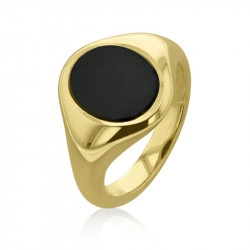 9ct Yellow Gold & Onyx Signet Ring