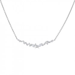 18ct White Gold 0.52ct Mixed Diamond Necklace