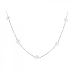 18ct White Gold Pearl Necklace