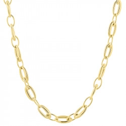 9ct Yellow Gold Tapered Link Design Chain