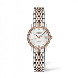 THE LONGINES ELEGANT COLLECTION 25.5mm Automatic Diamond Bezel with Mother-of-Pearl Diamond Dial