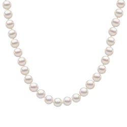 18ct White Gold 6.5-7mm Cultured Pearl 18" Necklace