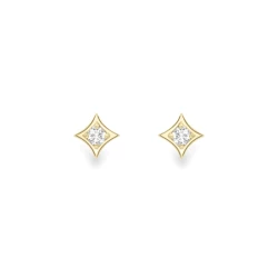 18ct Yellow Gold 0.16ct Diamond Star Earrings