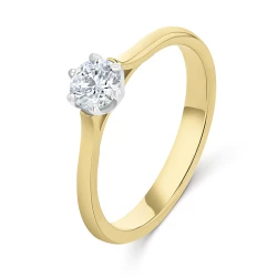 18ct Yellow Gold 0.34ct Diamond Engagement Ring