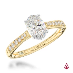 18ct Yellow Gold 0.70ct Oval Diamond Engagement Ring