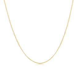 18ct Yellow Gold 18" Curb Link Chain