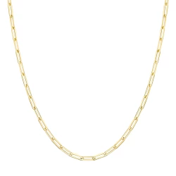 18ct Yellow Gold Elongated Oval Link Necklace