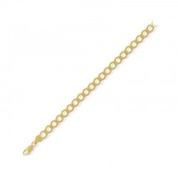 Gents 9ct Yellow Gold 20" Solid Open Curb Chain