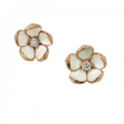 Shaun Leane Rose Gold Vermeil Cherry Blossom Stud Earrings