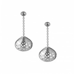 Rachel Galley Silver Cala Collection Shell Drop Earrings