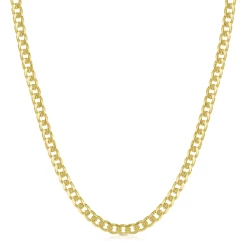 9ct Yellow Gold 20" Bombe Curb Chain