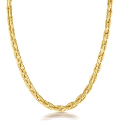 9ct Yellow Gold Parmier Link Necklace