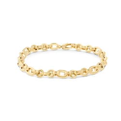 9ct Yellow Gold Square Link Bracelet