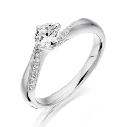 Annie Platinum & 0.71ct Diamond Solitaire Ring