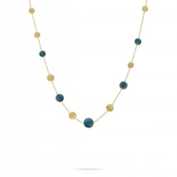 Marco Bicego 18ct Gold & Blue Topaz Jaipur Collection Necklace