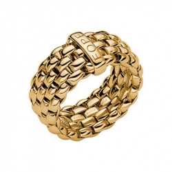 Fope 18ct Yellow Gold Essentials Collection Wide Ring