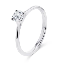 Grace 18ct White Gold 0.40ct Diamond Solitaire Ring