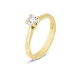 Grace 18ct Yellow Gold 0.40ct Diamond Solitaire Ring