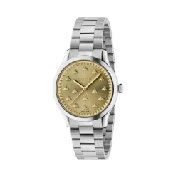 Gucci G-Timeless with Bees 32mm Champagne Dial