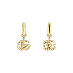 Gucci GG Running Yellow Gold Earrings