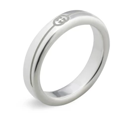 Gucci Tag 4mm Silver Ring
