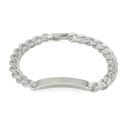 Gucci Tag Silver Bracelet
